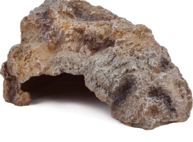 페이토 동굴타입 파충류 은신처 S, 황갈색, 1개