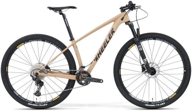 휠러 카본 시마노 데오레 22단 29 MTB 산악 자전거 HAWK 600 SE 미조립 S, 샌드베이지, 1개