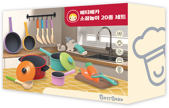 베티베카 소꿉놀이 20종 세트, 랜덤발송, 1개