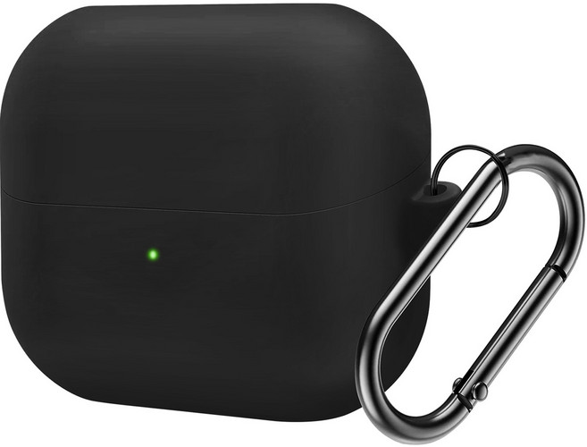 워너프 소프트 실리콘 무선이어폰 케이스, 블랙, 갤럭시 버즈3, 1개