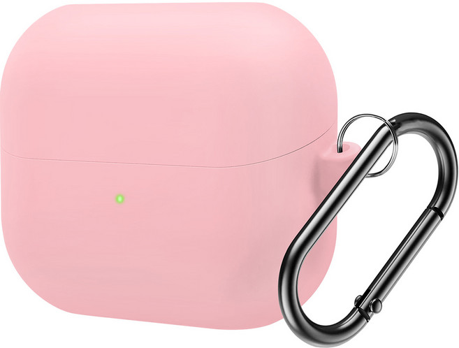 워너프 소프트 실리콘 무선이어폰 케이스, 핑크, 갤럭시 버즈3, 1개