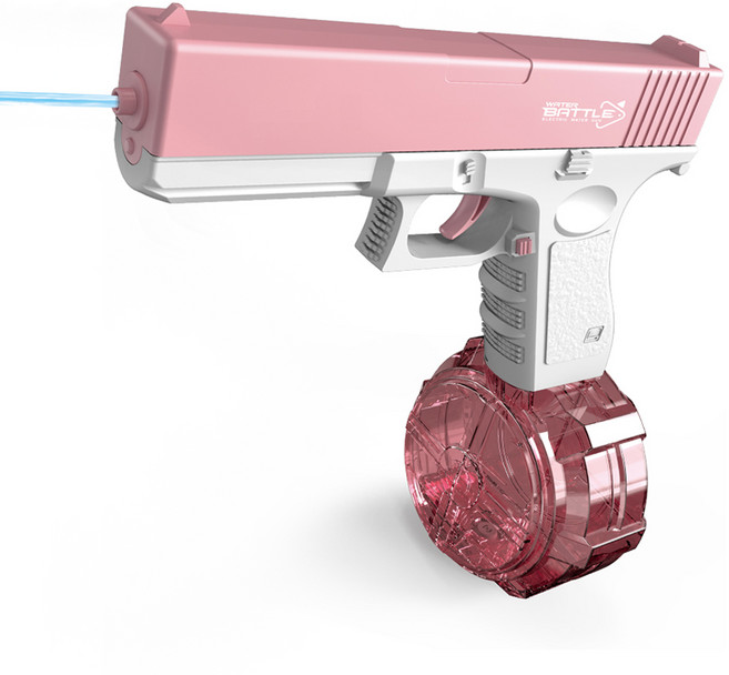 스타토이 리볼버 전동 물총, 핑크, 1개