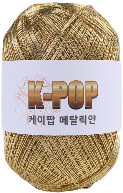 마마니트 케이팝 메탈릭 뜨개실 130g, 03 메탈골드, 1개