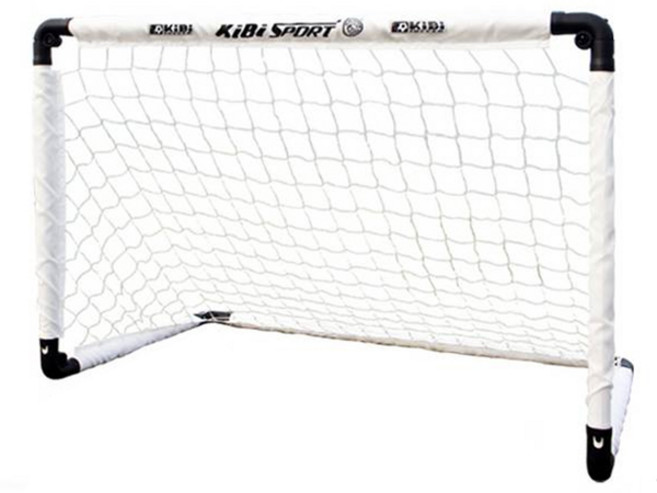 Kibitoys 便攜式可折疊迷你足球門 長按鈕 + 收納袋套組, 1套, 白色