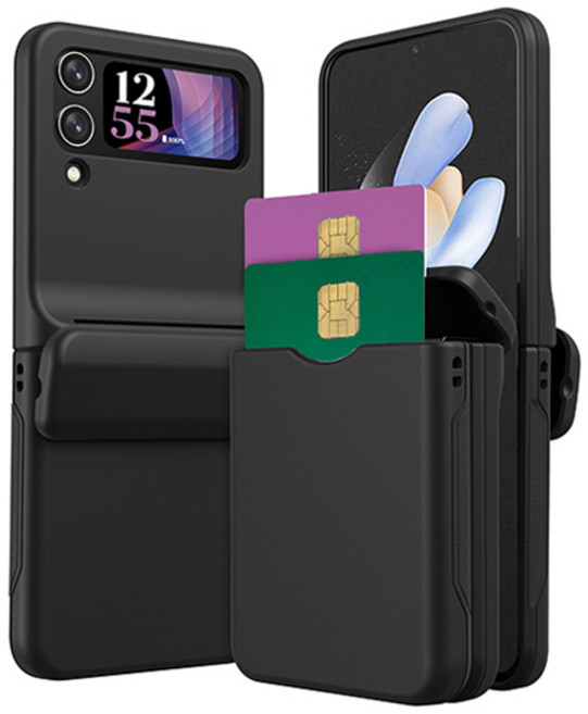 디씨케이스 힌지보호 투카드 수납 휴대폰 케이스