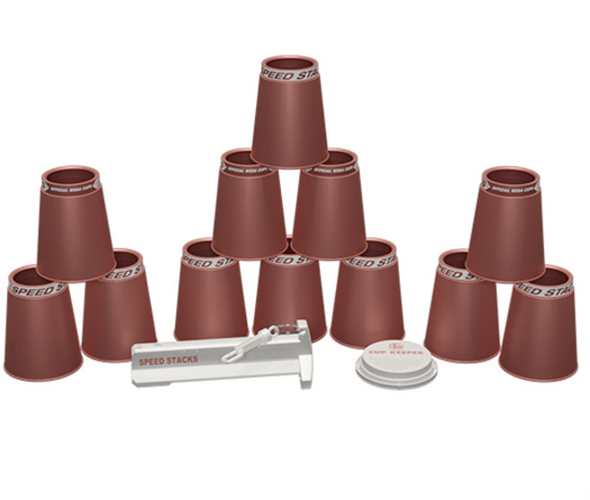 스피드스택스 PS2X 컵 12p + 퀵홀더 + 컵키퍼 세트, 새튼클레이, 1세트