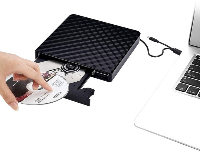 랜스타 USB A/C타입 외장 ODD, LS-EXODD-N, 1개