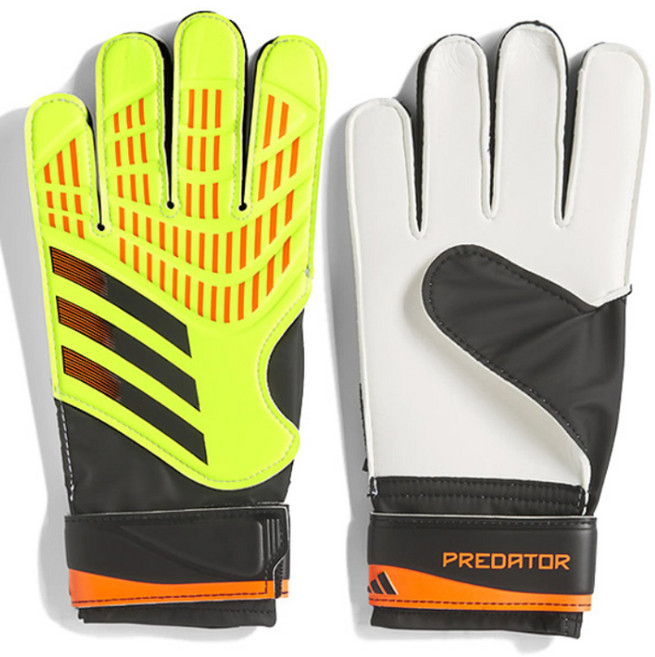 아디다스 프레데터 트레이닝 골키퍼 장갑 양손착용 IQ4026, 옐로우 + 블랙 + 화이트, 1개
