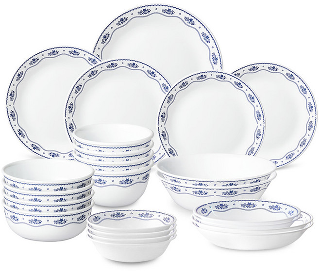 코렐 프렌치 도일리 4인 23p 세트 23p, 혼합색상, 식기 23p, 1세트