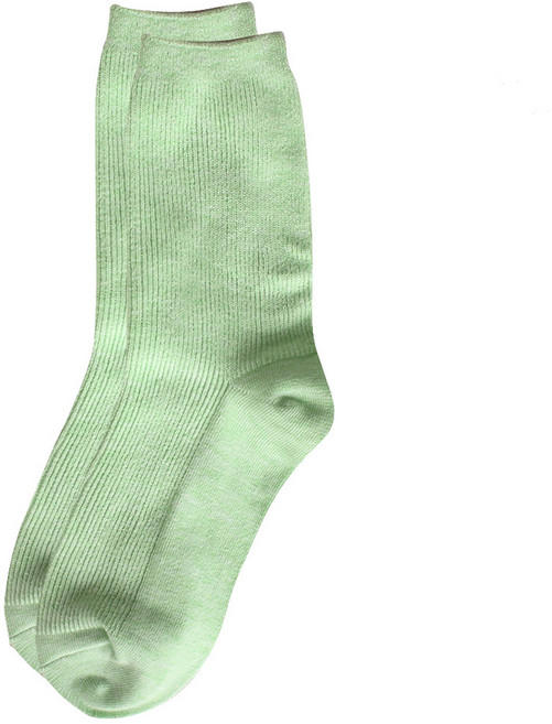 코지라벨 여성용 일상 속 포인트 컬러 중목 골지 양말 1켤레