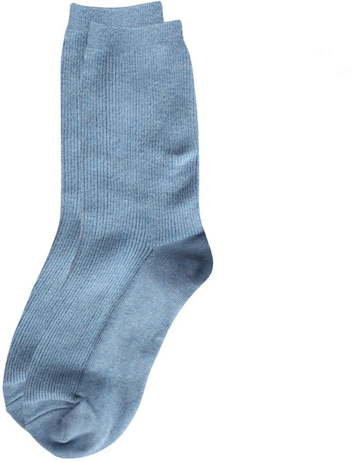 코지라벨 여성용 일상 속 포인트 컬러 중목 골지 양말 1켤레