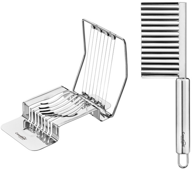 까사베니 스텐 에그슬라이서 + 웨이브칼 세트, 1세트