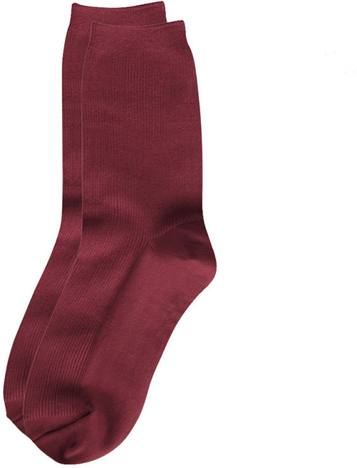 코지라벨 여성용 일상 속 포인트 컬러 중목 골지 양말 1켤레