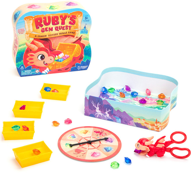 러닝리소스 루비의 보석 모으기 보드게임, 혼합색상, 1개