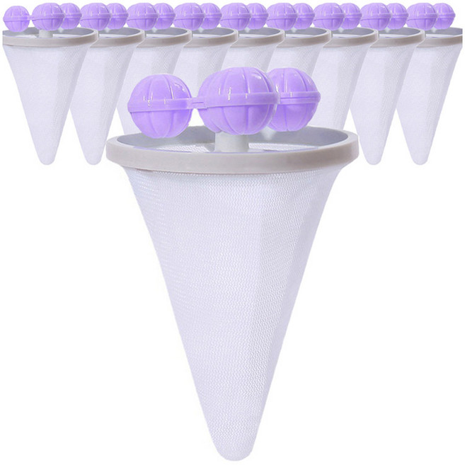 메오 홈 먼지제거 필터 빨래 거름망, 퍼플, 10개