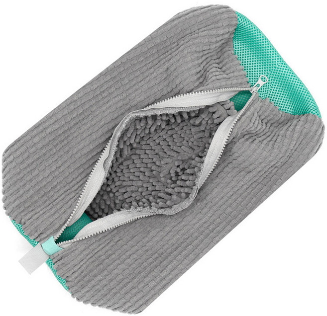 메오 홈 신발 운동화 원통형 세척 세탁망, 그레이, 1개
