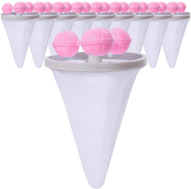 메오 홈 먼지제거 필터 빨래 거름망, 핑크, 10개