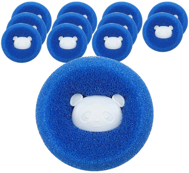 메오 홈 털 먼지제거 엉킹방지 스폰지 세탁필터, 블루, 12개