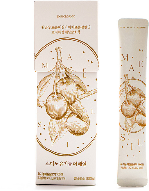 소미노 유기농 더 매실, 20ml, 10개