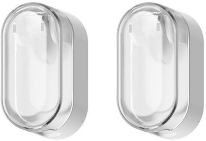 하이엉클 무타공 플립형 심플 칫솔걸이, 화이트, 2개