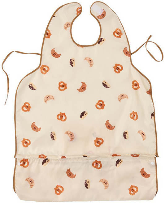 퍼기 유아용 자기주도 이유식 턱받이 나시형, 혼합색상, 1개입, 1개