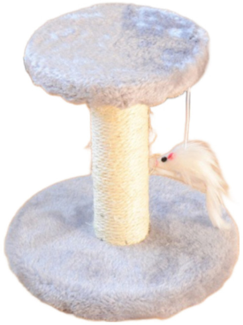 데이소이 고양이 긁기 좋은 미니 스크래쳐, 그레이, 1개