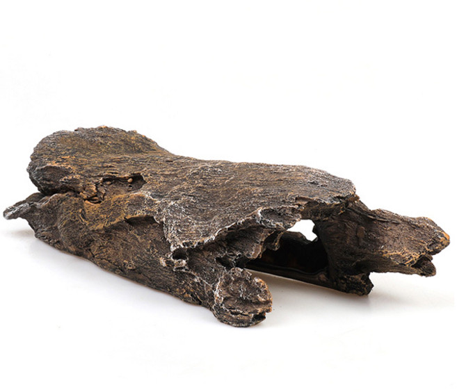 랜보어 파충류 우드모형 동굴 은신처 B타입, 혼합색상, 1개