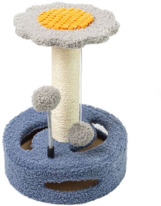 업앤고 고양이 기둥형 스크래처, 블루 + 그레이, 1개