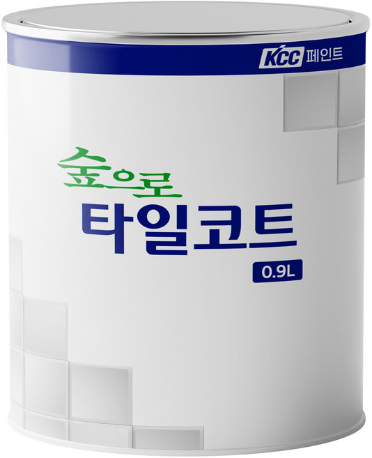 KCC숲으로 타일코트 페인트, 화이트, 900ml, 1개