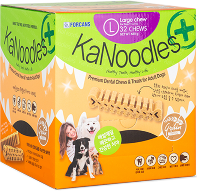 카누들 플러스 강아지 덴탈껌 L, 구강청결, 680g, 1개