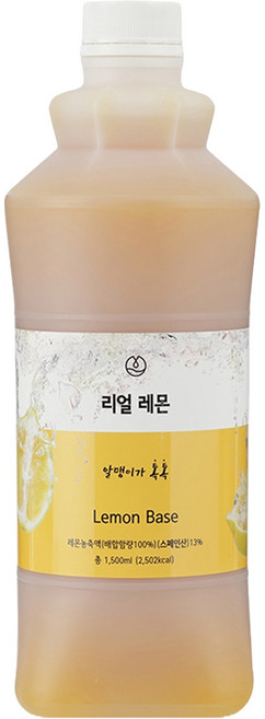 청담라이프 리얼 레몬 원액농축액, 1.5L, 1개