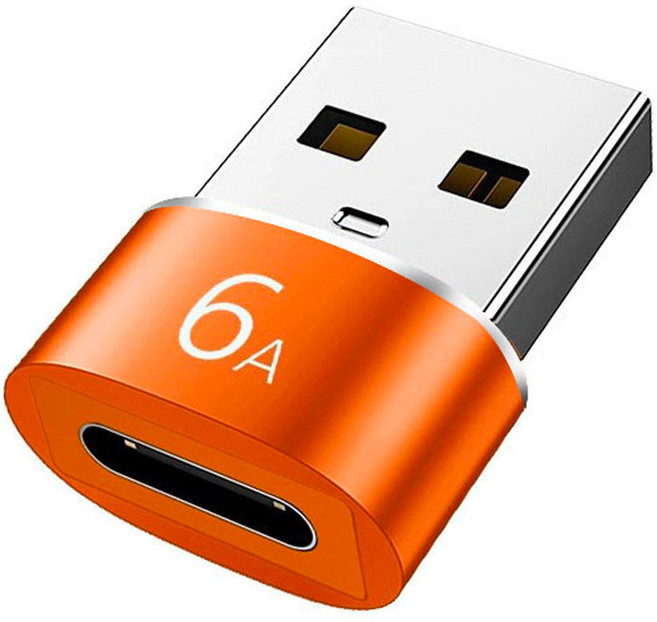 헨센 C타입 to USB 3.0 변환 포트 젠더, 오렌지, 1개