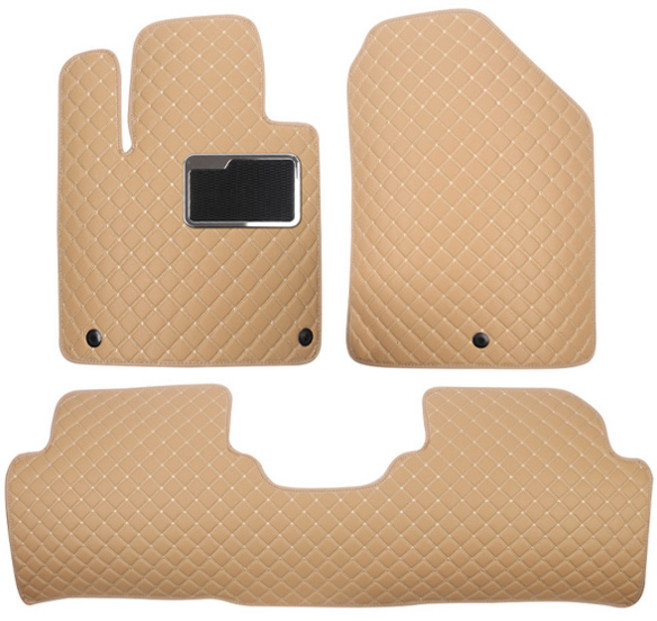 지엠지모터스 차량용 카매트 바닥 장판 시공효과 플로어매트 1열 + 2열 세트, 새들제네시스_GV80(5인승)(20년~), 새들브라운