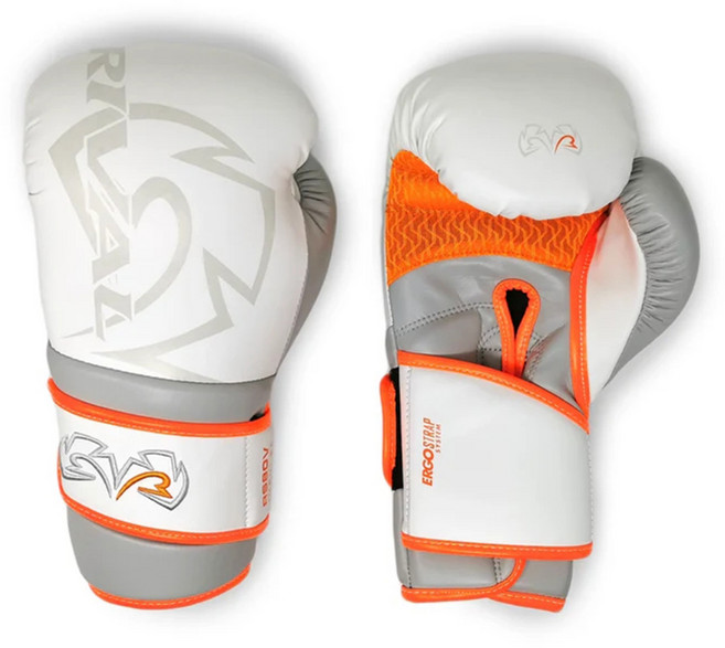 라이벌 RS80V 임펄스 복싱글러브 양손세트, 화이트 + 오렌지, 1세트