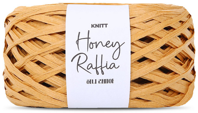 Knitt 蜂蜜拉菲草編織線 100g, 03米色