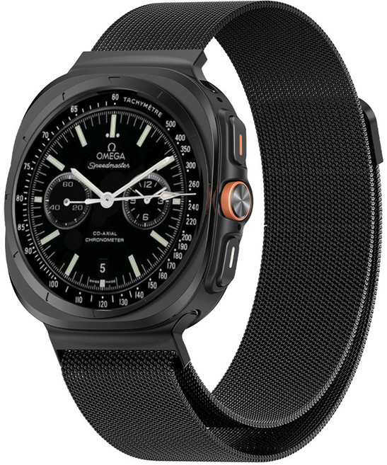 스토리링크 갤럭시워치 밀레니즈 루프 스트랩, 블랙, 1개