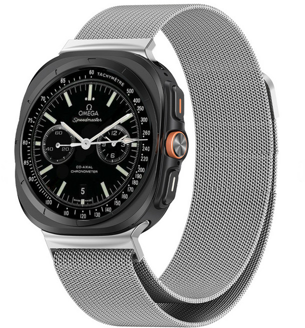 스토리링크 갤럭시워치 밀레니즈 루프 스트랩, 실버, 1개