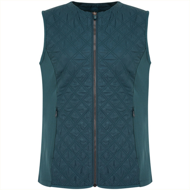 크로커다일 여성용 다이아퀄팅 패딩 하이브리드 베스트 CLCWVT201