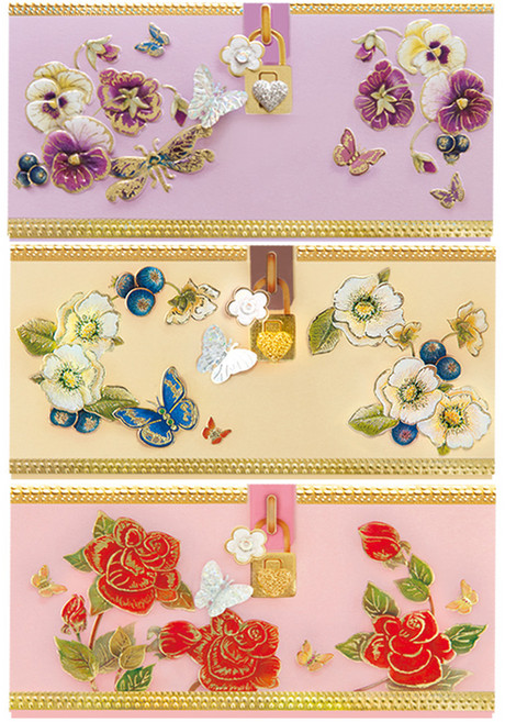 프롬앤투 비밀! 꽃 용돈봉투, 7FB223-4, 7FB223-5, 7FB223-6, 3개