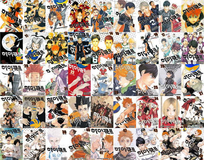 하이큐!! 전45권 세트, Haruichi Furudate, 대원씨아이