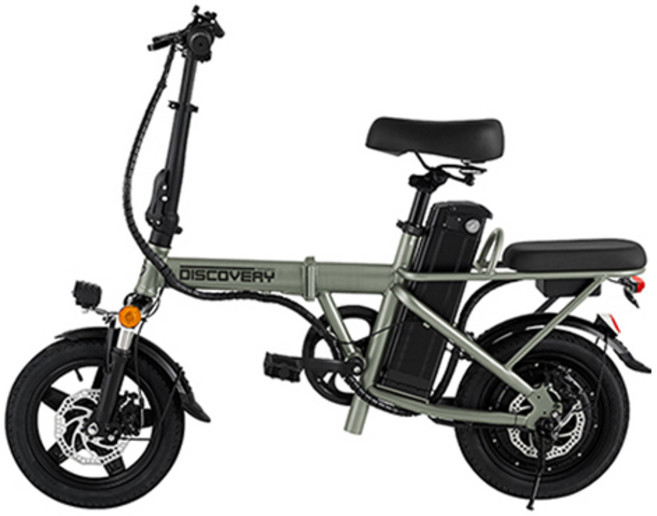 레이윙 디스커버리 접이식 전기자전거 ENTRY-F14E-10, 스틸, 세이지그린