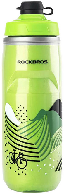 락브로스 스포츠 보냉 물통, 그린, 620ml, 1개