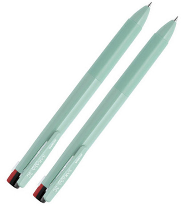 사라사 클립 3색 펜 0.4mm, 모스그린, 2개