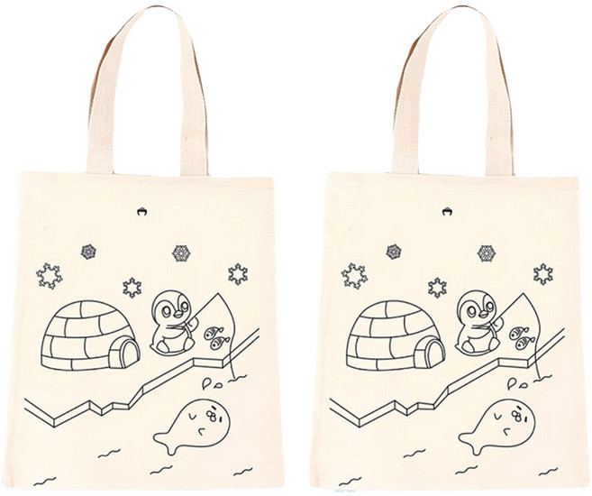 유니아트 캔버스 그리기가방, 남극탐험, 2개