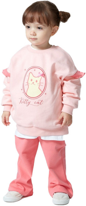 삼소니 여아용 심쿵 등원복 상하의 세트