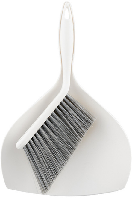 생활공식 라운드 일체형 빗자루 + 쓰레받기 세트, 1세트