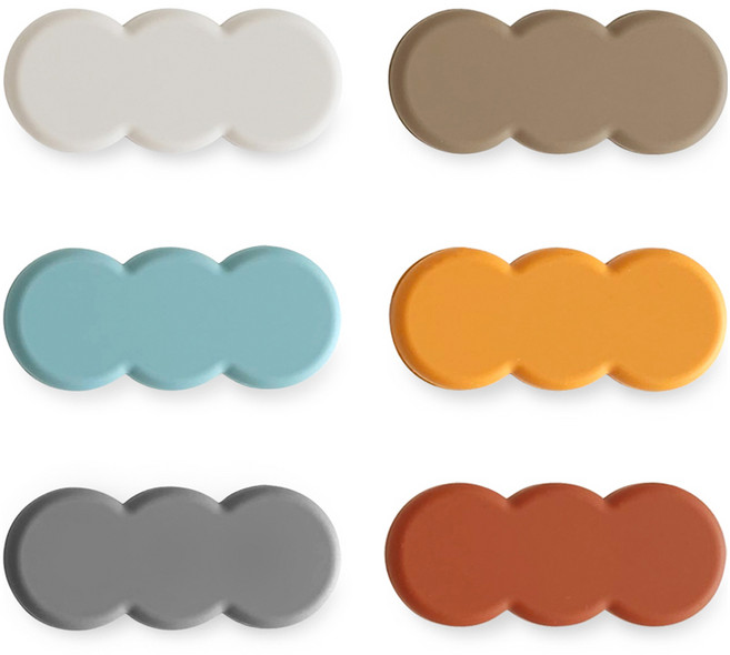 에이드엘 트리플 실리콘 수저받침, 썸머, 6개