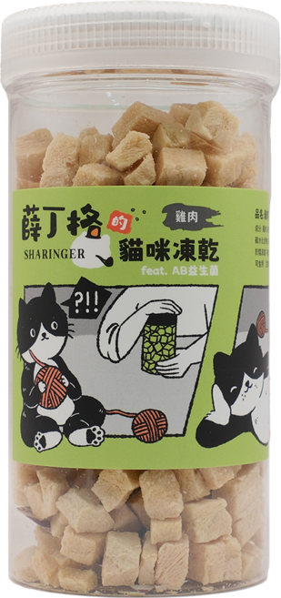 SHARINGER 薛丁格 貓咪凍乾, 雞肉丁, 70g, 1罐