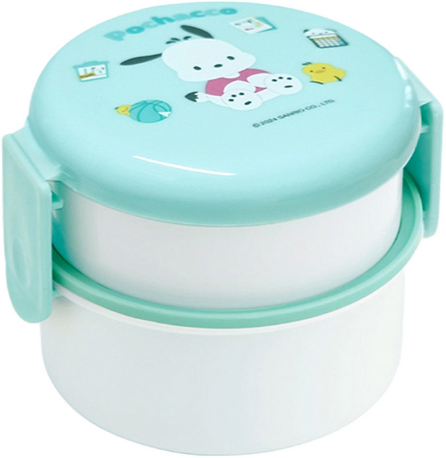 스케이터 ONWR1AG 향균 휴대용기+ 포크500ml 2단 도시락, 포차코24, 1개