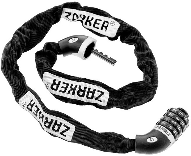 자커 체인 다이얼 자전거 자물쇠 ZK1290, 혼합색상, 1개